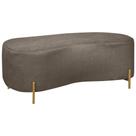 Puff Recamier Orgânico Maitê 1mt Quarto Loja Bouclê Marrom Puff Recamier Orgânico Maitê 1mt Quarto Loja Bouclê Marrom