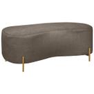 Puff Recamier Orgânico Maitê 1mt Quarto Loja Bouclê Marrom Puff Recamier Orgânico Maitê 1mt Quarto Loja Bouclê Marrom