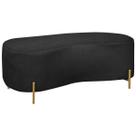 Puff Recamier Orgânico Maitê 1mt Quarto Loja Bouclê Preto