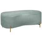 Puff Recamier Orgânico Maitê 1mt Quarto Loja Bouclê Verde Menta