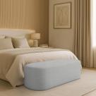 Puff Recamier Paris 160 cm Estofado para Quarto Queen Linho Premium - Clique Chique