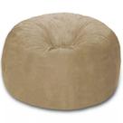 Puff Redondo 30x20 Em Suede Bege Com Enchimento Puff Redondo 30x20 Em Suede Bege Com Enchimento