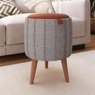 Puff Redondo Banqueta Assento Confortavel Decor retro