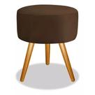 Puff Redondo Banqueta Penteadeira Camarim Suede - Promoção