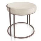 Puff Redondo Base Industrial Cobre Love Suede Puff Redondo Base Industrial Cobre Love Suede