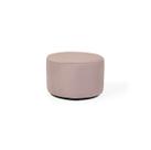Puff redondo base preta elegante tecido suede rose decoração quarto sala centro estofado suporta 200kg pés antiumidade Puff redondo base preta elegante tecido suede rose decoração quarto sala centro estofado suporta 200kg pés antiumidade
