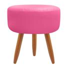 Puff Redondo classic Decorativo Sala Rosa Pink