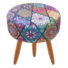 Puff Redondo Classic Estampado Mandala Vermelho Puff Redondo Classic Estampado Mandala Vermelho