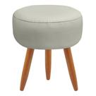Puff Redondo Classic material sintético Bege
