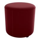 Puff Redondo Copenhage Veludo Maserati Milani Store Vermelho
