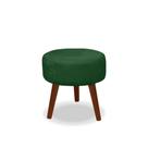 Puff Redondo Decorativo Panqueta De Apoiar Os Pés Suede Verde