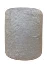 Puff Redondo Não é Segredo Astracan Pelúcia Cinza Pé Fixo 40x45 NSPR05TA-F