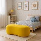 Puff Redondo Orgânico Moderno Feijão Sala Quarto Recpção Luxo 100cm Puff Redondo Orgânico Moderno Feijão Sala Quarto Recpção Luxo 100cm