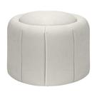 Puff Redondo Orgânico Resistente Flora 45x45 Bouclê
