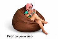 Puff Redondo P 80cm Corano Reforçado. Já Vai Cheio