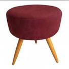 Puff Redondo Pés Palito Vinho / Bordô Puff Redondo Pés Palito Vinho / Bordô