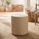 Puff Redondo Sisal Natural Premium Artesanal 42cm