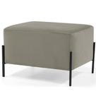 Puff Retangular Decorativo Status 60x45 D02 Pés de Aço Veludo Bege D-309 - Lyam Decor Puff Retangular Decorativo Status 60x45 D02 Pés de Aço Veludo Bege D-309 - Lyam Decor