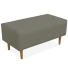 Puff Sala De Estar Cléo W01 Pés Palito 90 Cm material sintético Cinza Puff Sala De Estar Cléo W01 Pés Palito 90 Cm material sintético Cinza