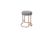 Puff Sarah Bronze- Linho Cinza