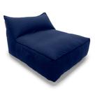 Puff Solare Chaise Lounge Outdoor Área Externa Puffe Pet Friendly Anti pilling Enchimento Micro pérolas Eps Cor Azul Marinho