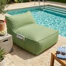 Puff Solare Chaise Lounge Outdoor Área Externa Puffe Pet Friendly Anti pilling Enchimento Micro pérolas Eps Cor Verde Pistache