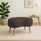 Puff Suede Estofado Moderno Para Sala Quarto E Closet Aurora Marrom Puff Suede Estofado Moderno Para Sala Quarto E Closet Aurora Marrom