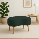 Puff Suede Estofado Moderno Para Sala Quarto E Closet Aurora Verde Puff Suede Estofado Moderno Para Sala Quarto E Closet Aurora Verde