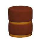Puff Theo Base Dourada - 47cm X 34cm Puff Theo Base Dourada - 47cm X 34cm