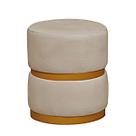 Puff Theo Base Dourada - 47cm X 34cm Puff Theo Base Dourada - 47cm X 34cm