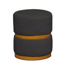 Puff Theo Base Dourada - 47cm X 34cm