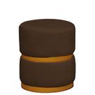 Puff Theo Base Dourada - 47cm X 34cm Puff Theo Base Dourada - 47cm X 34cm