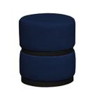 Puff Theo Base Preta - 47cm X 34cm