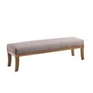 Puff Theo Bege e Natural 140 cm