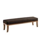 Puff Theo Marrom e Natural 160 cm Puff Theo Marrom e Natural 160 cm