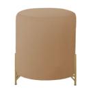 Puff Thor Pé de Ferro - Base Dourada - 52cm X 43cm Puff Thor Pé de Ferro - Base Dourada - 52cm X 43cm