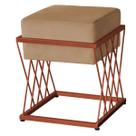Puff Troia Base Bronze - 49cm X 40cm