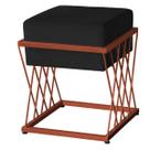 Puff Troia Base Bronze - 49cm X 40cm