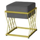 Puff Troia Base Dourada - 49cm X 40