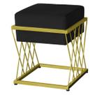 Puff Troia Base Dourada - 49cm X 40