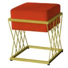 Puff Troia Base Dourada - 49cm X 40