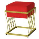Puff Troia Base Dourada - 49cm X 40