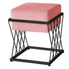 Puff Troia Base Preta - 49cm x 40cm