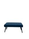 Puffe Banqueta Retangular Londres, quartos, Sala, closet entre outros, Suede Azul