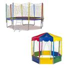 Pula Pula Cama Elástica Trampolim 3,05m Piscina de Bolinhas Oitavada 2,00m