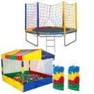 Pula Pula Com 2,44m Grande Resistente Piscina De Bolinhas 1,50m Quadrada Grande Com 1000 Bolinhas Coloridas