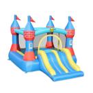 Pula Pula Inflável Castelo Com Escorregador Duplo 4,00 x 3,15 x 2,30m Com Motor 110v ou 220v