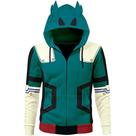 Pulôver com capuz masculino e feminino de anime digital 3D My Heros Academias