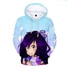 Pulôver de anime com estampa 3D Aphmaus, moletom de manga comprida
