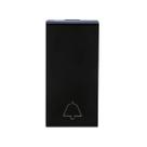 Pulsador campainha 2a 250v b.aut 1m preta pial plus +